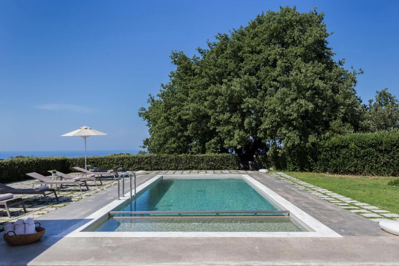 Lux Villa Mia With Heated Pool, 2Km To Beach & Childrens Area! Mikro Metochi Bagian luar foto